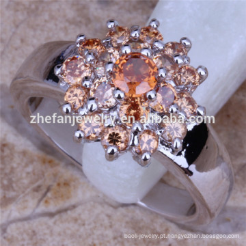 Design de anéis de ouro para as mulheres cluster designer anéis de jóias